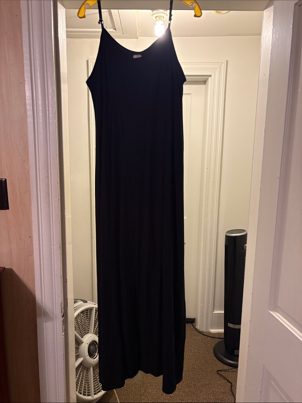 Faded Glory Black Maxi Slip Dress